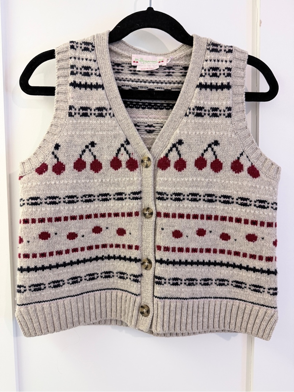 Bonpoint wool vest size 6